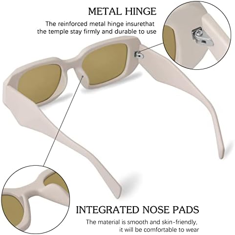 Модерни Правоъгълни Слънчеви Очила за Жени на 90-те години в Стил Ретро Слънчеви Очила За Пътуване на Открито, Очила