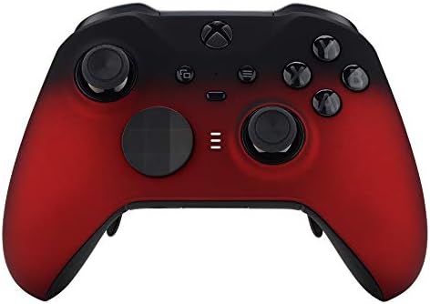 eXtremeRate Shadow Scarlet Червен Мека при Допир Подплата на предната панел, Комплект за подмяна своята практика на предния панел на корпуса за Xbox One Elite Series 2, модел на контролер