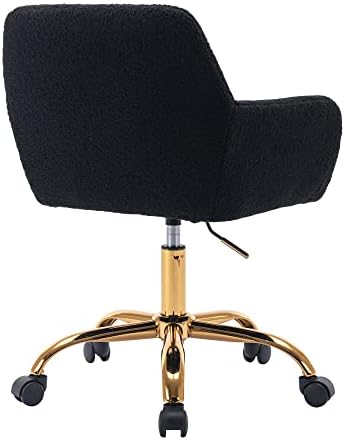 Офис стол от изкуствена кожа KCC, Удобно Пушистое Въртящо Модерно кресло за Отдих на Колела, на Мек Удобен