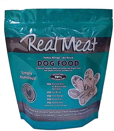Real Meat Company - Изсушени на въздуха, Изцяло Натурални, Беззерновые храна за кучета и Котки (Пуйка, 5 килограма,