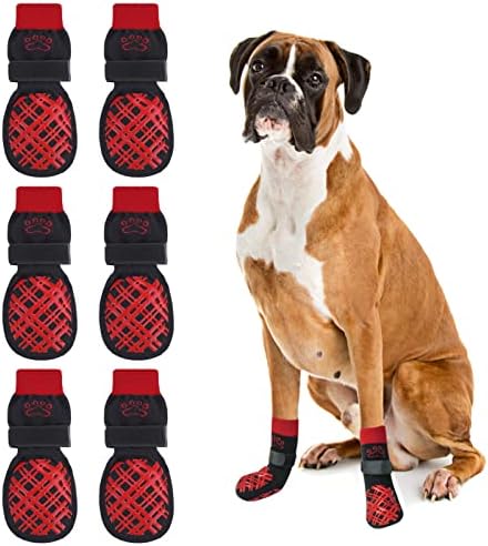 Чорапи за кучета BEAUTYZOO, които близане на паркет - Чорапи за малки, Средни и Големи кучета - тракшън Контрол