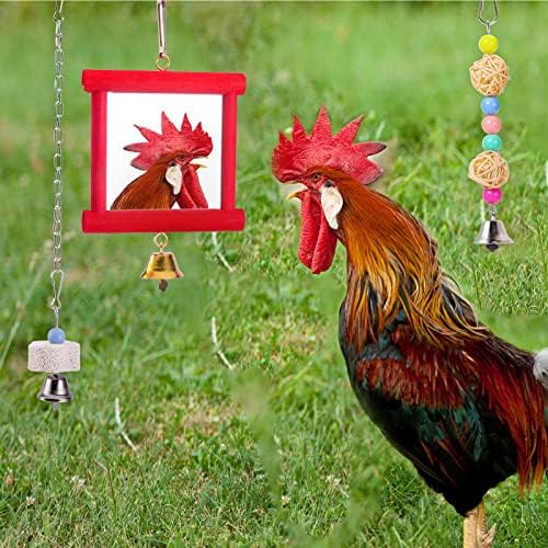 Woiworco 6 Опаковки Играчки за Пилета, Играчки за Пилето Ксилофона за кокошките, Играчки за Клевания Пилета и Подвесная