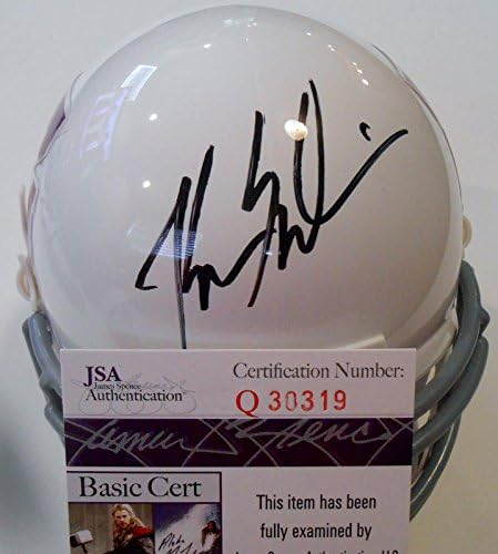 Мини-Каска с автограф на Кевин Самлина w / JSA COA Texas A &M Aggies Football Q30319 - Мини-Каски за колеж с автограф