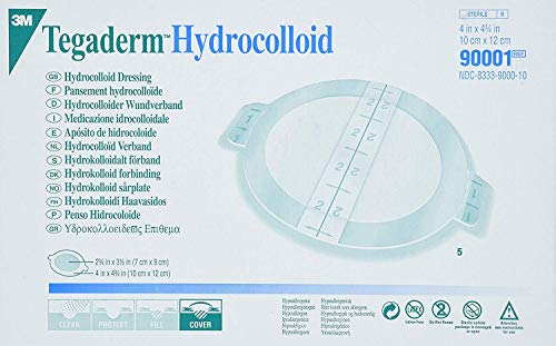 Гидроколлоидная превръзка 3M Health Care 90001 Tegaderm овална форма (опаковка от 100 броя)