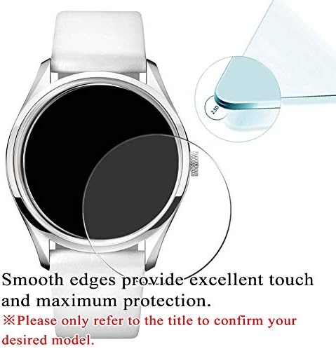 Synvy [3 опаковки] Защитно фолио за екран от закалено стъкло, която е съвместима с предпазни устройства за смарт часовници
