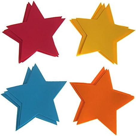 Форми от стиропор Homeford Star, различни цветове, 5-1/ 2 инча, 12 бр.