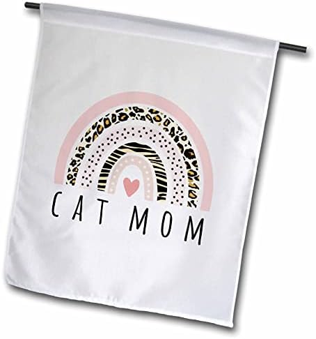 3dRose Cat Мама - Мама Котка, Собственик на домашно животно с Хубав Леопардовым принтом под формата на Розово-Розови Сърца