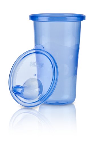 За многократна употреба, чаши Nuby 6 в опаковка с капаци, 10 унции, Цветове могат да се различават (Свалена от производство,
