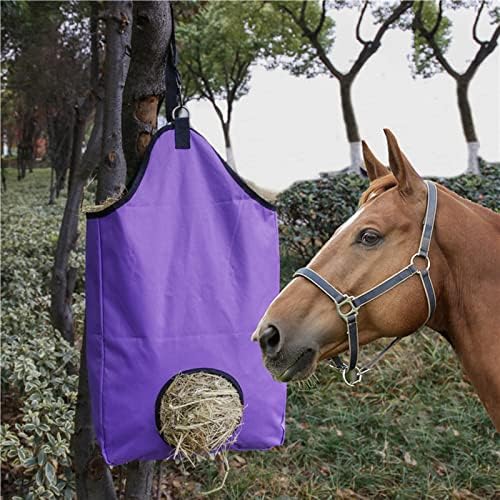 plplaaoo Чанта за сено за конете, Подвесная чанта-тоут за хранене със сено размер на 13,0x7,1x23,6 инча, Чанти