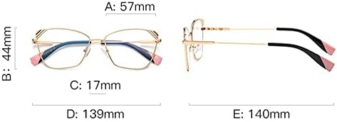 RESVIO Мъжки Дамски Очила Котешко Око Метални Извити Шарнирные Четци Сребрист Цвят