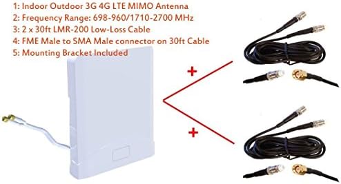 3G и 4G LTE Вътрешна Външна Широколентова Антена MIMO за Рутер Netgear MBR1515 MBR1517 MBR1516 4G LTE