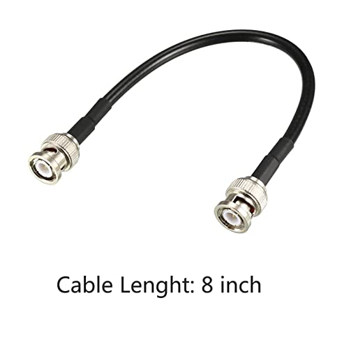 Радиочестотни коаксиален кабел TA-VIGOR RG58 - 2 елемента 20 см/8Коаксиален кабел RG58 50 Ома с BNC конектори Plug-мъжки