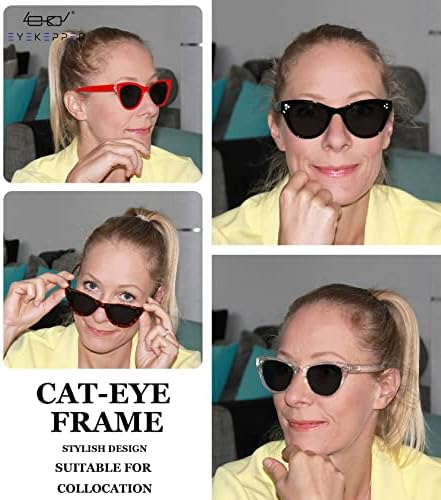 Eyekepper Спестете 10% на 2 опаковки бифокальных слънчеви очила Sunshine Readers Classic Cat-eye Oversize Black