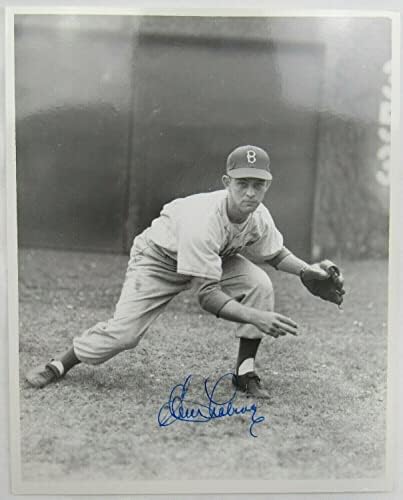 Клем Лабин Автограф с Автограф 8x10 Снимка IX - Снимки на MLB с автограф