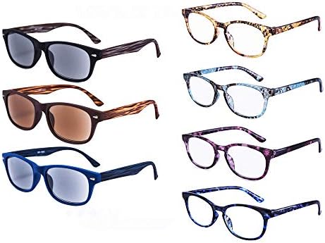 EYEGUARD 4 Опаковки очила за четене и 3 опаковки слънчеви очила за четене +2,50