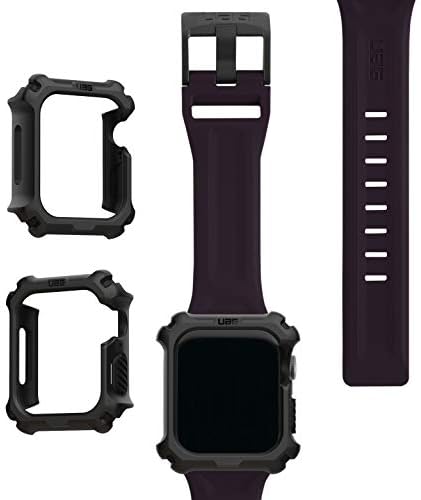 Каишка UAG за Apple Watch 49/45/44/42 мм, Взаимозаменяеми каишка iWatch Серията Ultra/1-8/SE2/SE, калъф Скаут Eggplant +