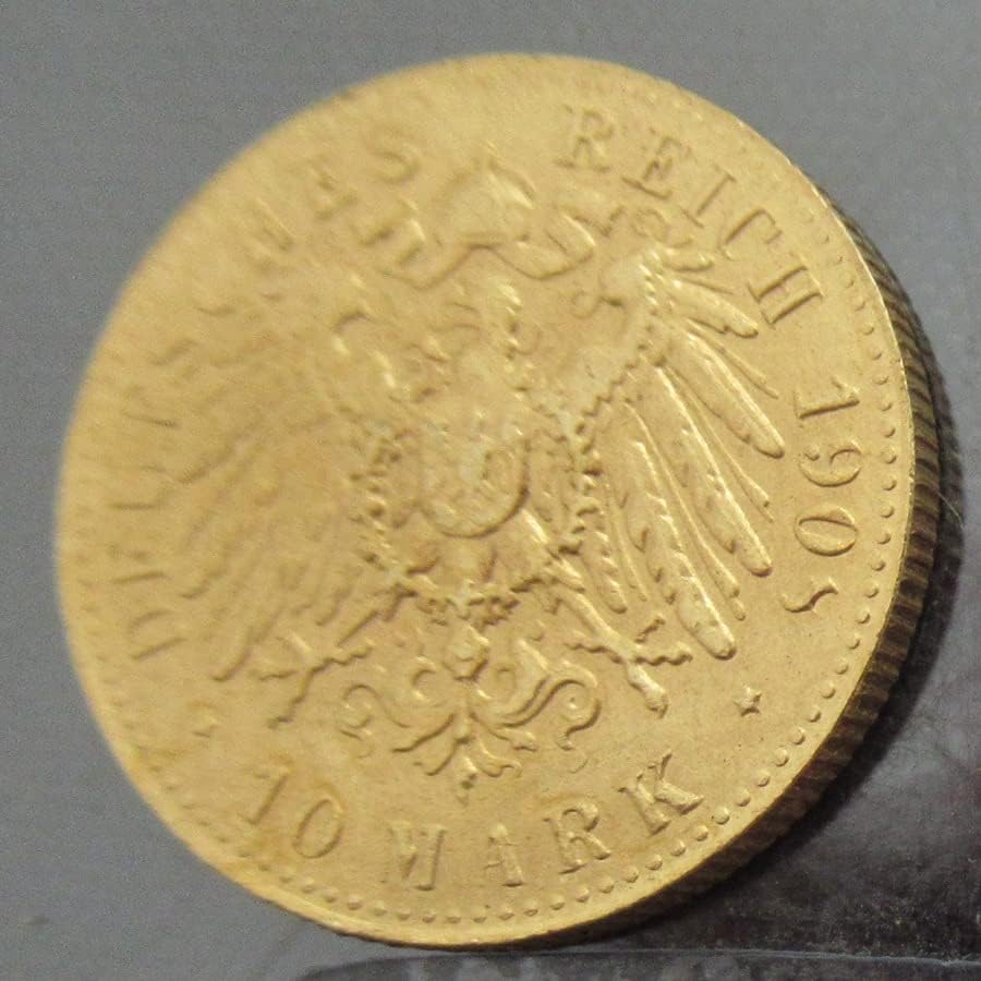 10 германски марки 1902-1913 11 Чуждестранни Реплика Златни Възпоменателни монети