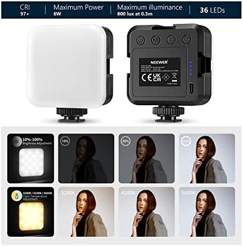 Нова led лампа за видеозаснемане, преносима два цвята камера, с регулируема яркост от 3200 До ~ 5600 До 3 режима