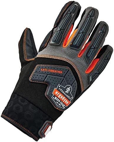 Работни ръкавици Ergodyne ProFlex 9015F(x), анти-вибрационни, Сертифицирани, Големи, Черни
