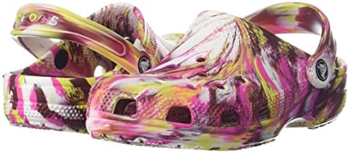Crocs Unisex - Класически Мъжки и дамски Вратовръзки с мраморна боя за възрастни
