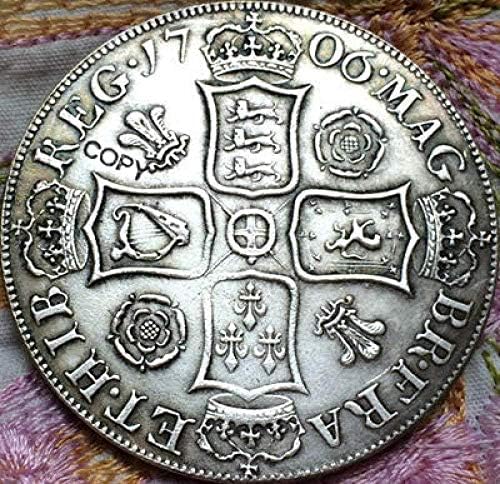 Монета на Повикване 1706 Англия 1 Копие на Короната на Монети за Домашен интериор на Офис Събиране на Монети