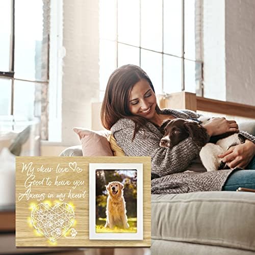 Паметни подаръци кучето Veco поради загуба на кучета, Идеална рамка за снимки в памет на домашни любимци Подаръци във връзка
