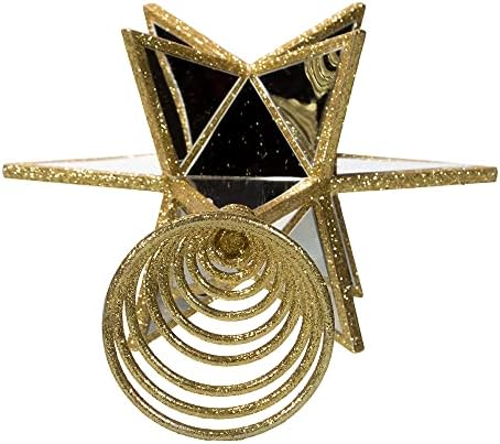 Огледално Тесни Топперы Kurt S., Въведете във формата на Златна звезда от дърво, 13,5 См