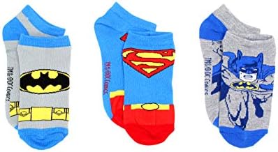 DC Comics Little Boys Лигата на Справедливостта 3 Опаковки Чорапи за глезените