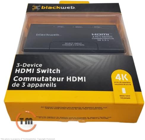 Blackweb 3-портов HDMI-ключ с дистанционно управление (BWA18AV019-BWA18AV008C)