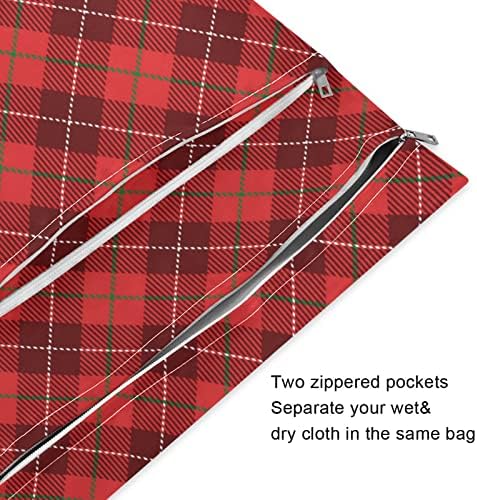 Kigai 2 бр. чанта за мокро и сухо почистване, модни Водоустойчива чанта за влажни неща за памперси, бански костюми и т.н.