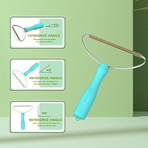 2 опаковки (Синьо, зелено) Средство за премахване на козината на домашни любимци LintPlus Carpet & Uptoroot