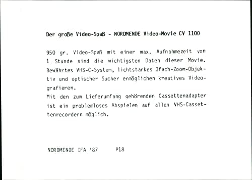 NORDMENDE Video-Видео CV 1100 - Винтажное Снимка за вестници 3375834