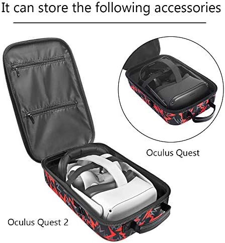 Пътен калъф Simumu за гейминг слушалки Oculus Quest 2 или Quest VR и аксесоари за системи за управление, Чанта