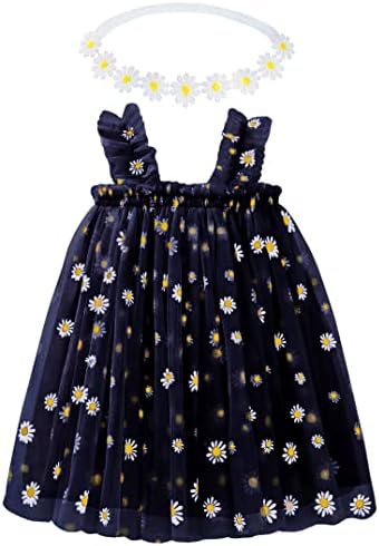 BGFKS/рокля-пакетче с маргаритками за малки момичета, празнична рокля на принцеса с Мека превръзка на главата във формата на