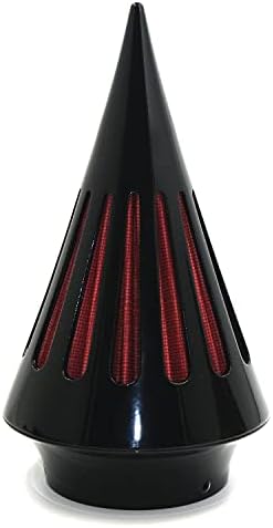 HTTMT - Лъскаво Черен Заострени Въздух A/Small Air Cleaner, Съвместим с модели Dyna Touring [P /N: CONE-A-SMALL-GBK]