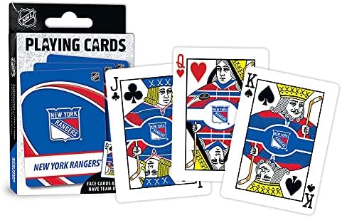 Семейни игри MasterPieces - карти за Игра в НХЛ Ню Йорк Рейнджърс - Официално лицензирана тесте карти за