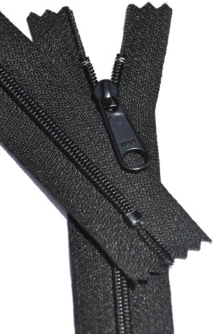 Чанта с ципове YKK 16 Черно - 5 броя ~ Произведено в САЩ ~ ZipperStop на Едро Оторизиран дистрибутор на