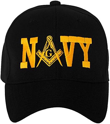 Бейзболна шапка с бродирани военните масонска квадрат и Компас Съединените Щати