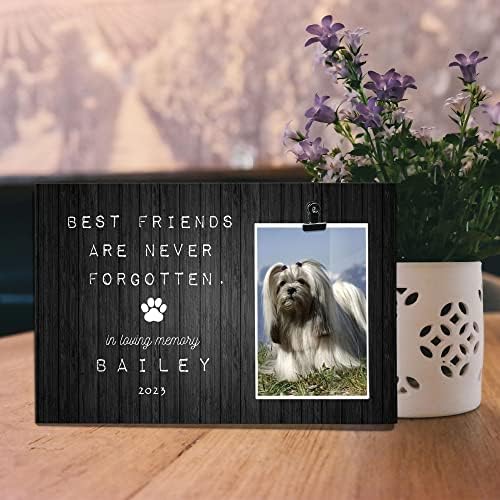 Най-добрите приятели никога не са забравени, В любов на паметта на Кучето ЛХАСА APSO Персонални Рамка За Клип В Памет на Кучето,