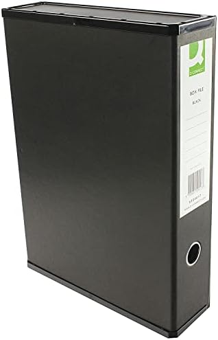 Картонена кутия Q-Connect KF20017 с предпазна капачка - черно, опаковка от 5