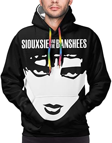 Hoody BuckDEric Siouxsie And The Banshees с качулка, Мъжки Ежедневни Блузи за тренировки, Пуловер с дълъг ръкав и качулка