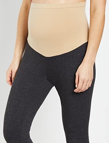 Майчинството Женски гамаши за бременни Essential Stretch Secret Fit Belly Leggings XS-3X са на Разположение в 1 опаковка и
