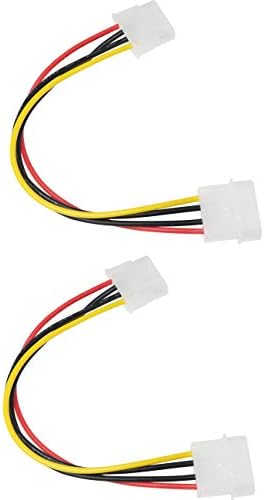 Удължителен кабел за захранване CSNSD 2 ЕЛЕМЕНТА 20 см/7,8 инча 18AWG 4-Пинов конектор за връзка към КОМПЮТЪР, Кабел-удължител