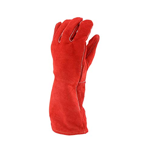 Ръкавица от телешка кожа West Chester 9400RHO Premium с цепка отстрани – само за дясната ръка, Червеникаво-кафяв,