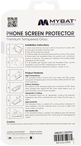 Защитно фолио за екрана MYBAT LGMS870LCDSCPR21 със защита от отблясъци, надраскване и пръстови отпечатъци за LG Spirit 4G MS870