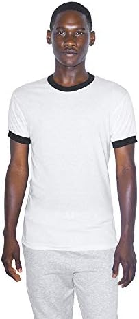 Мъжка тениска с кръгло деколте и къс ръкав American Apparel 50/50 Crewneck