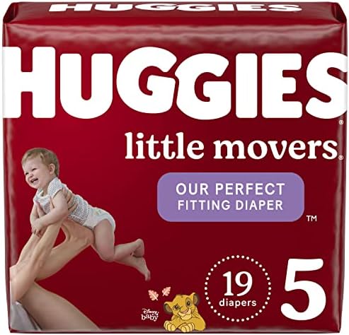 Бебешки пелени с Размер 5 (27 + кг), 19 карата, Huggies Little Movers