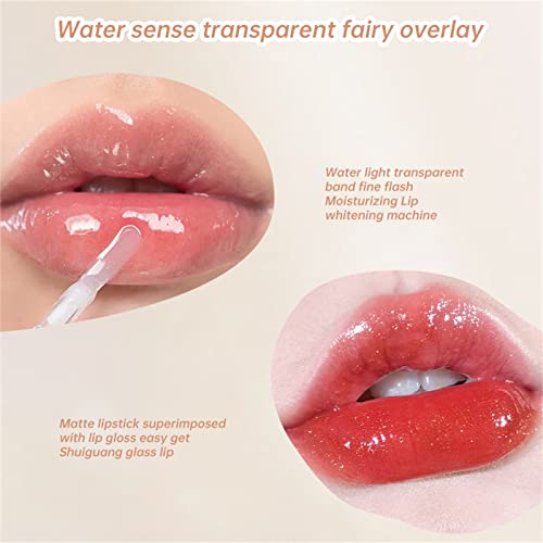 WNVMWI Овлажняващ крем Масло за блясъка на устните Хидратиращ Маслен Блясък за устни Прозрачен Придающий Обем Гланц за устни