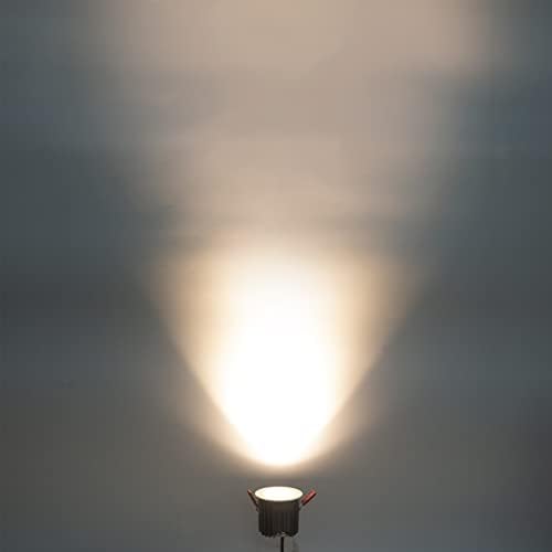 2 набор от led вградени осветителни тела - Открит фланец алуминиева лампа с мощност 20 W, COB Светлина, топла бяла светлина