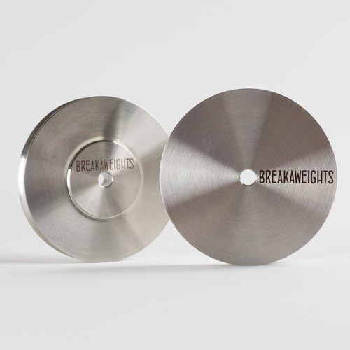 Breakaweights (Single) - Преносим стабилизатор тегло диск от неръждаема стомана - Подходящ за грамофонни плочи LP и 45